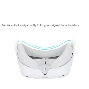 AU13-VR Silicone Interface Cover VR Headset Anti-Leakage Cover VR Face Mask For Pico 4 Grey