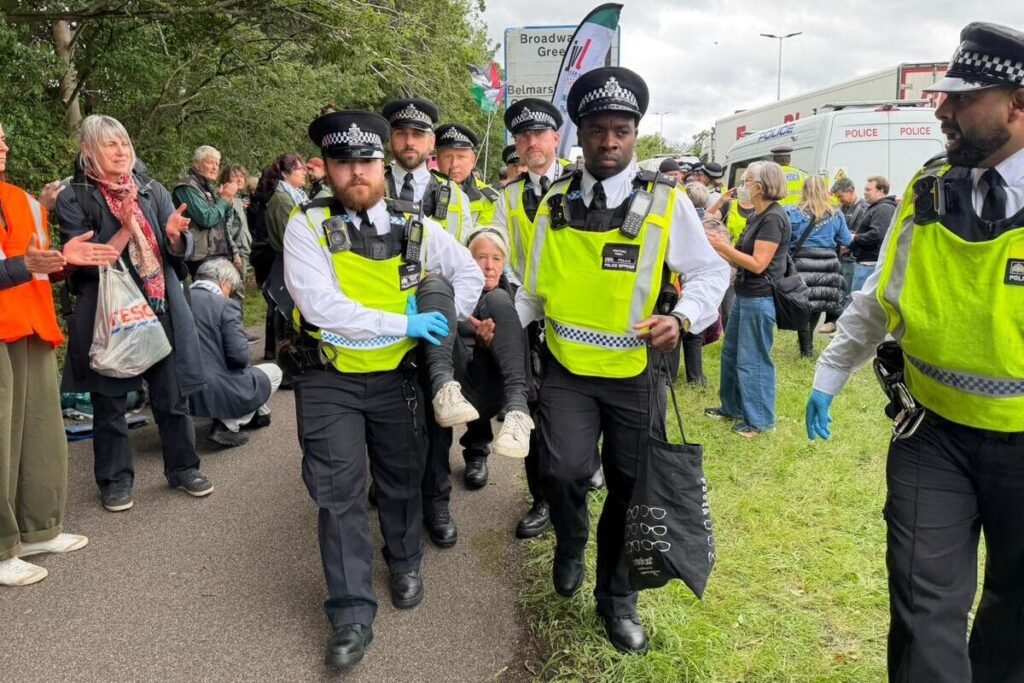 72 arrested at London protest supporting Palestine Action activists