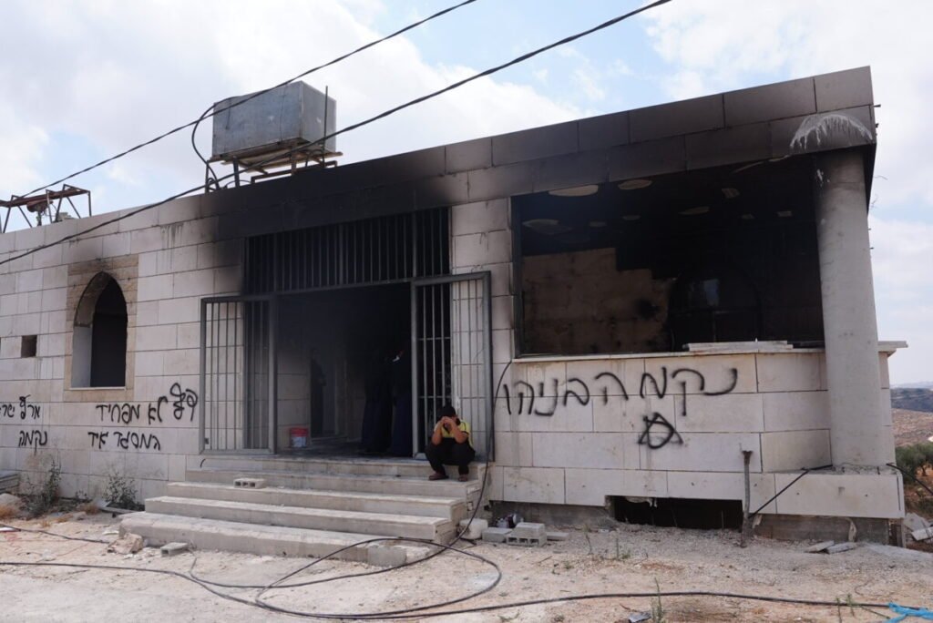 Settler fire attacks damage 11 mosques in West Bank in 2026